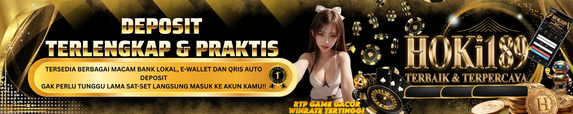 Hoki189 Menyediakan Deposit lengkap dan praktis